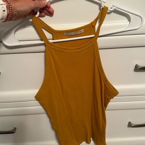 Mustard yellow tank